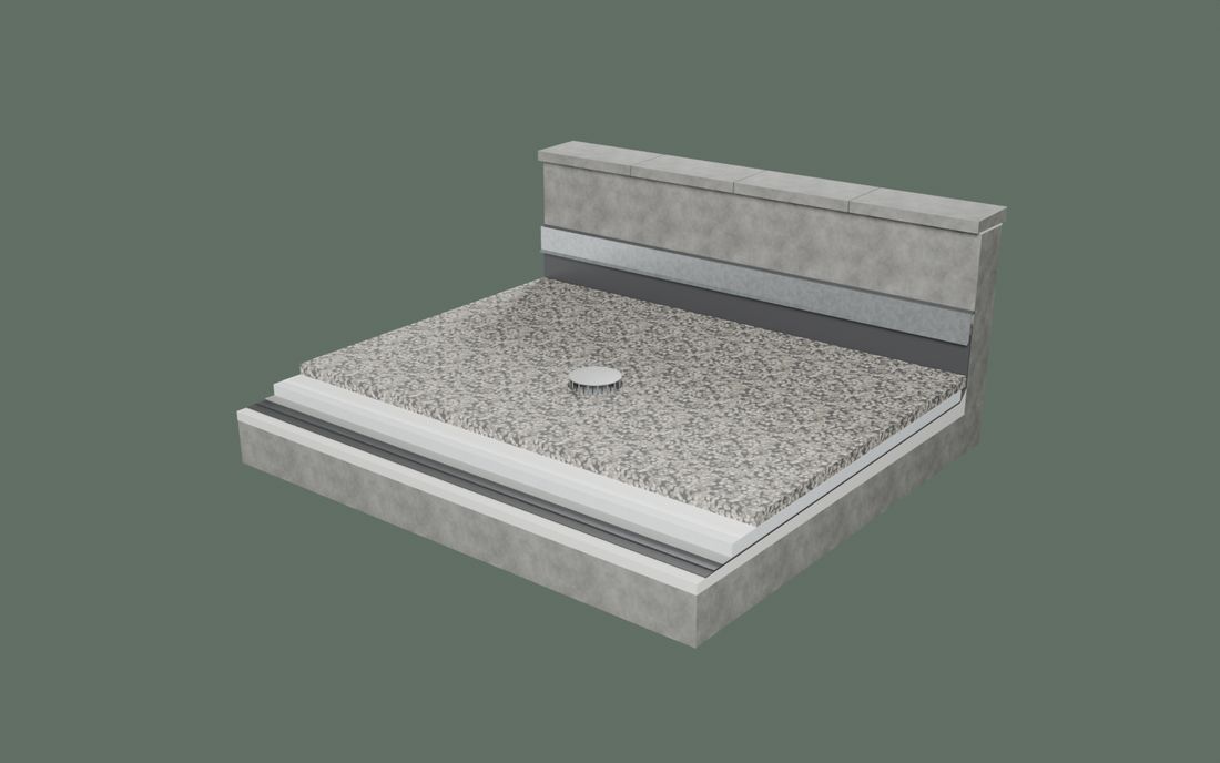 Roof waterproofing (inverted roof)